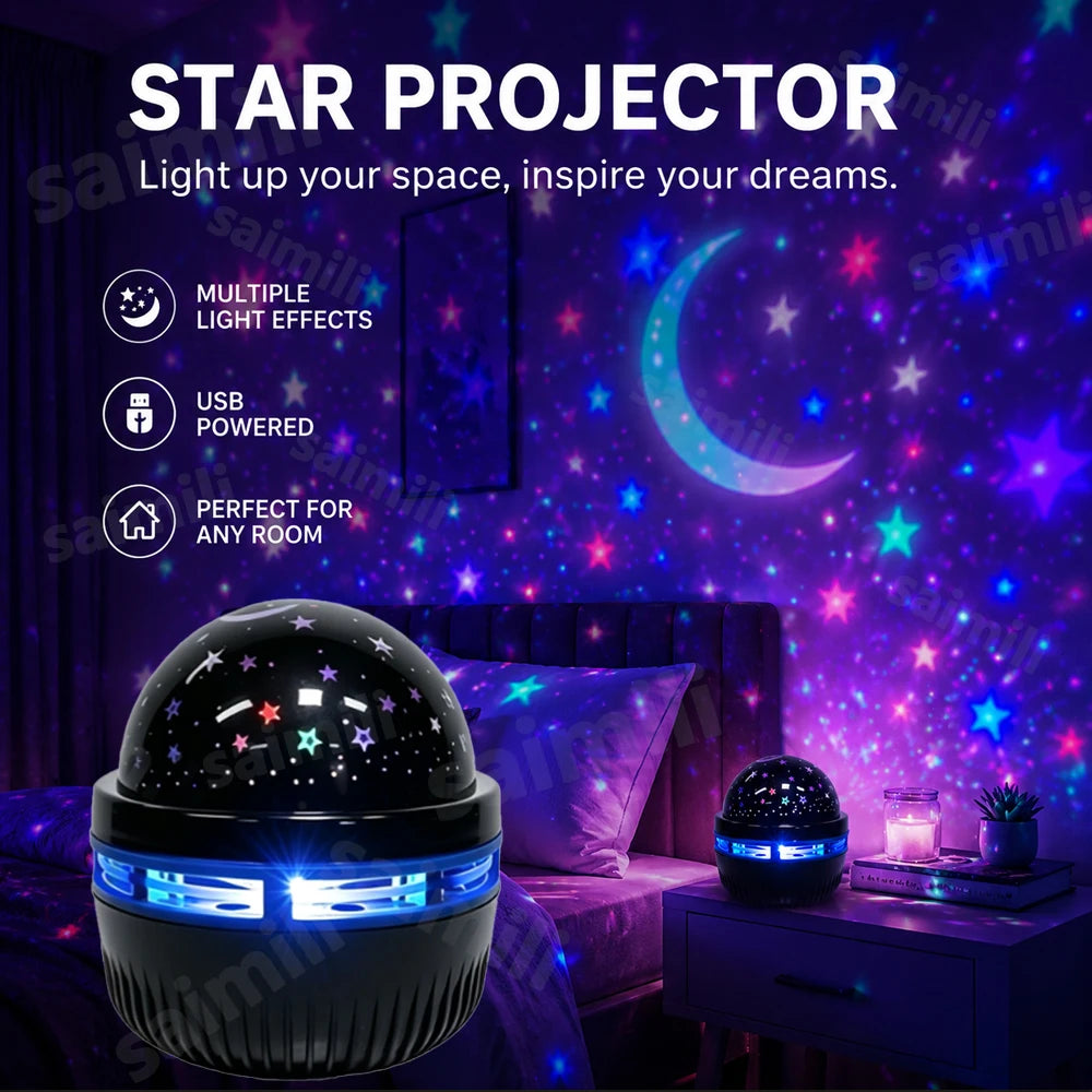 Galaxy Star Projector Night Light