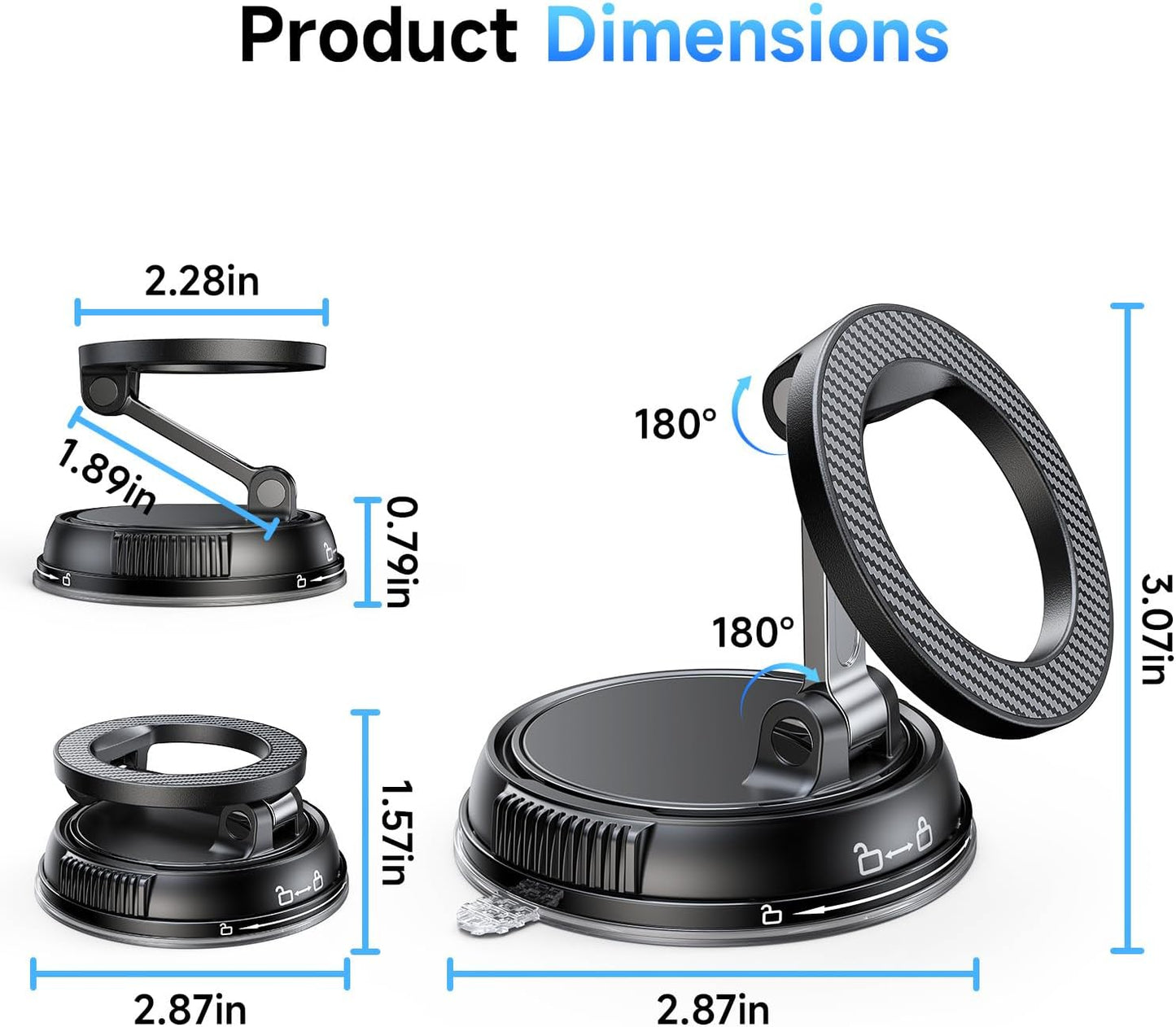 EliteGrip™ Ultra-Suction MagSafe Mount: The 78lb Death-Grip for Your Drive.