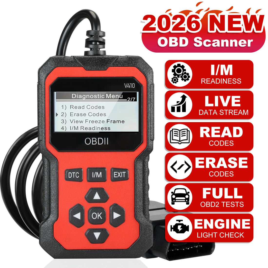 OBD2 Scanner Car Code Reader