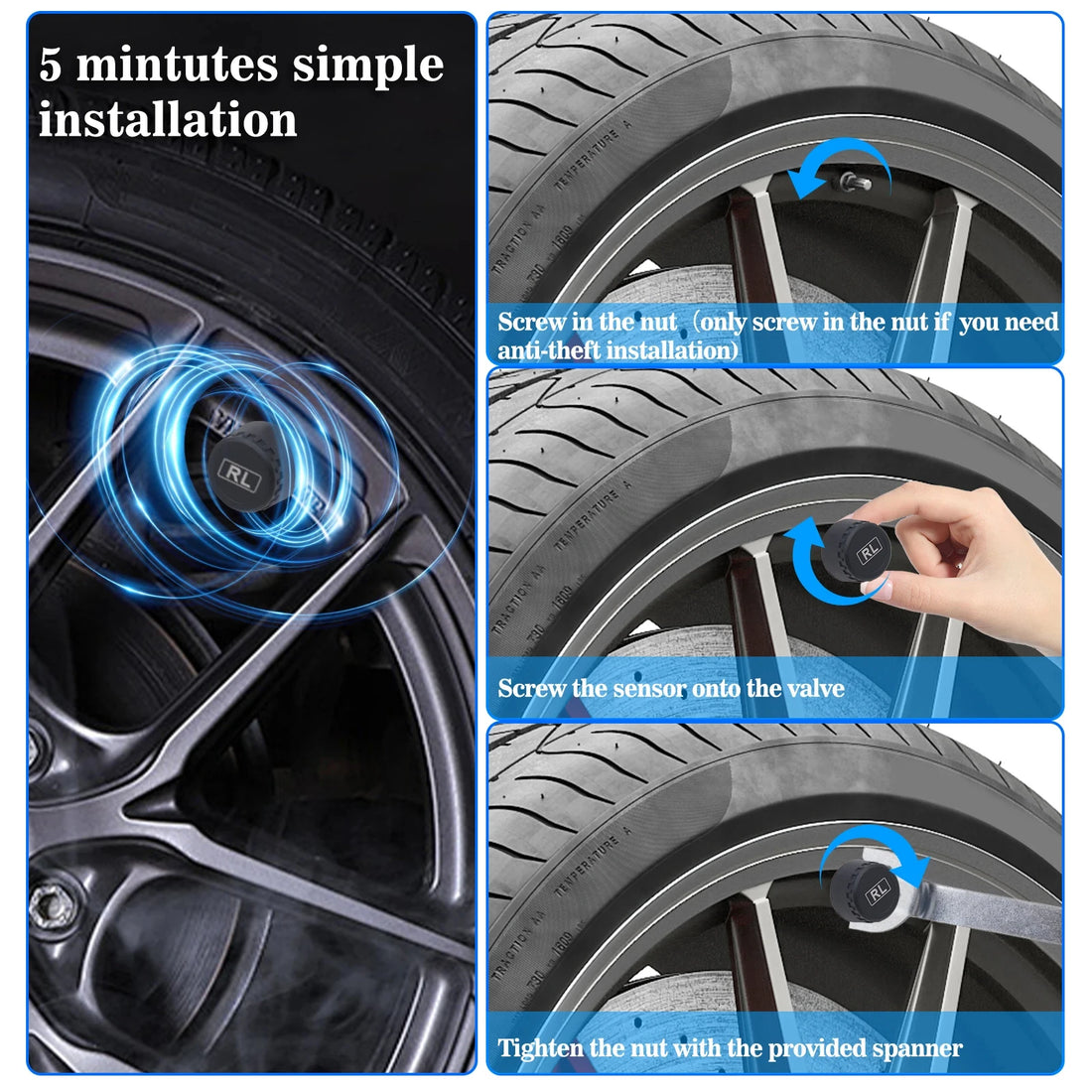 Solar Wireless Tire Pressure Monitoring System