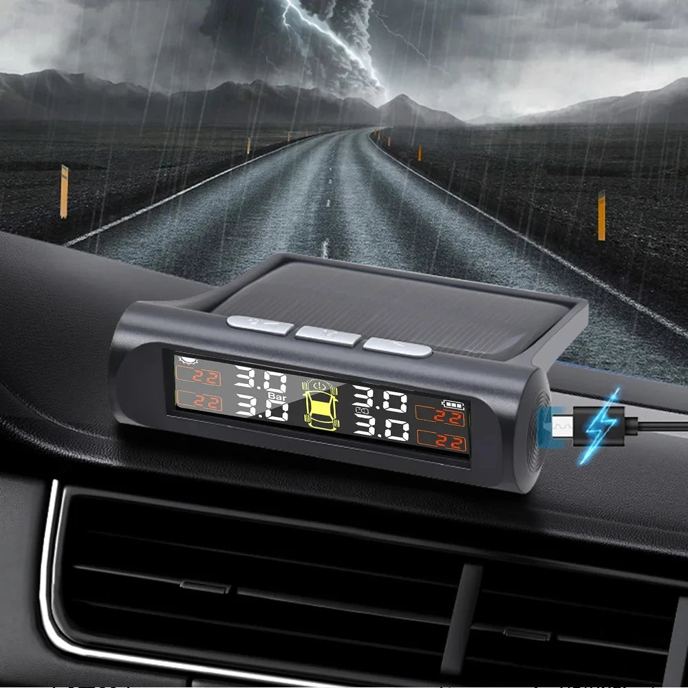 Solar Wireless Tire Pressure Monitoring System