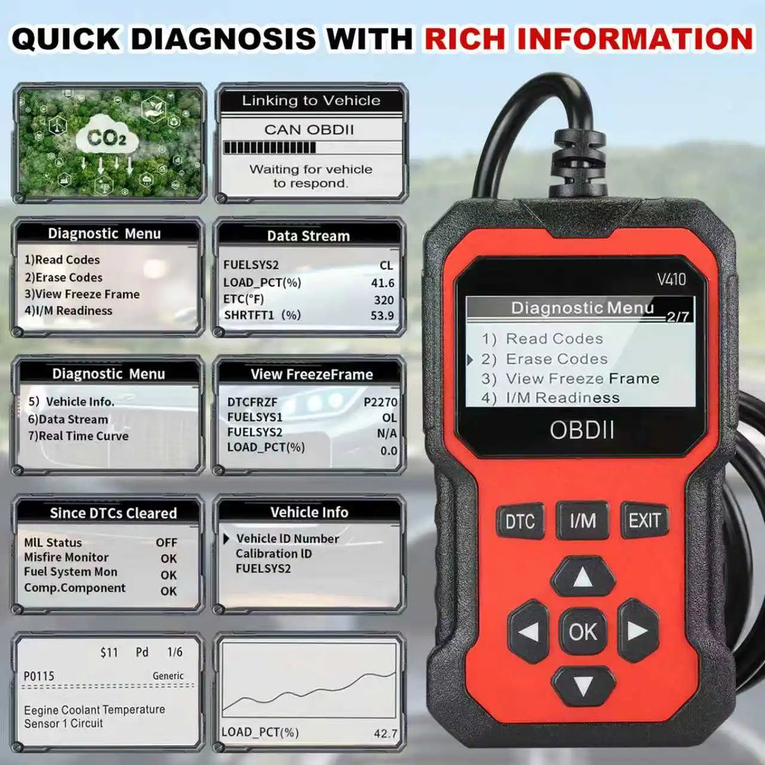 OBD2 Scanner Car Code Reader