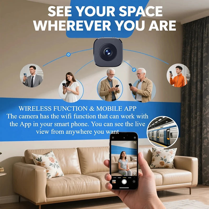 Mini 4K Wi-Fi Security Camera