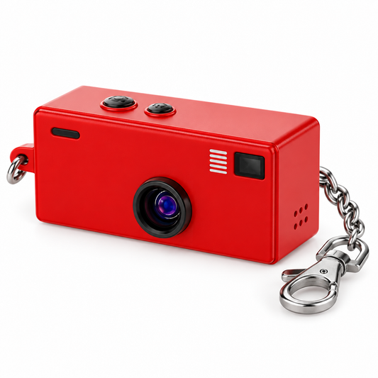 Retro Keychain Camera – Red