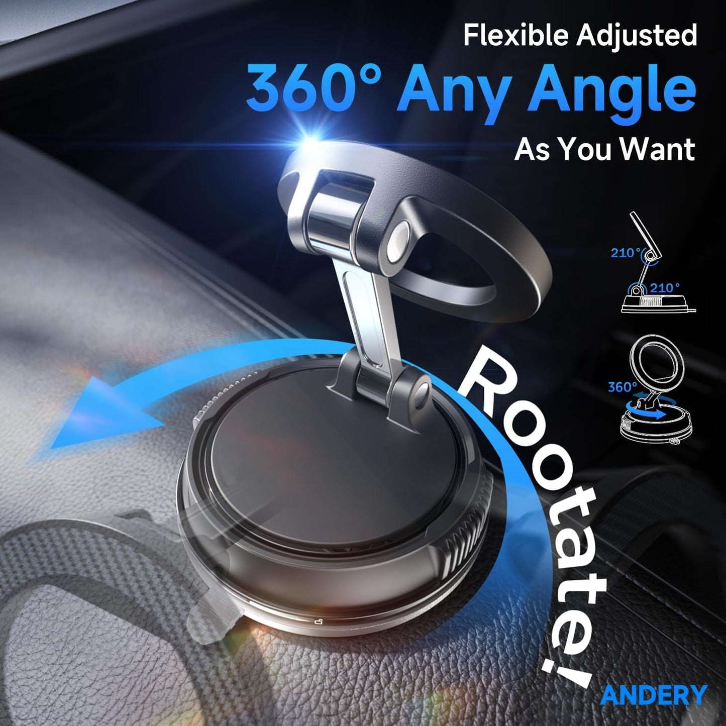 EliteGrip™ Ultra-Suction MagSafe Mount: The 78lb Death-Grip for Your Drive.