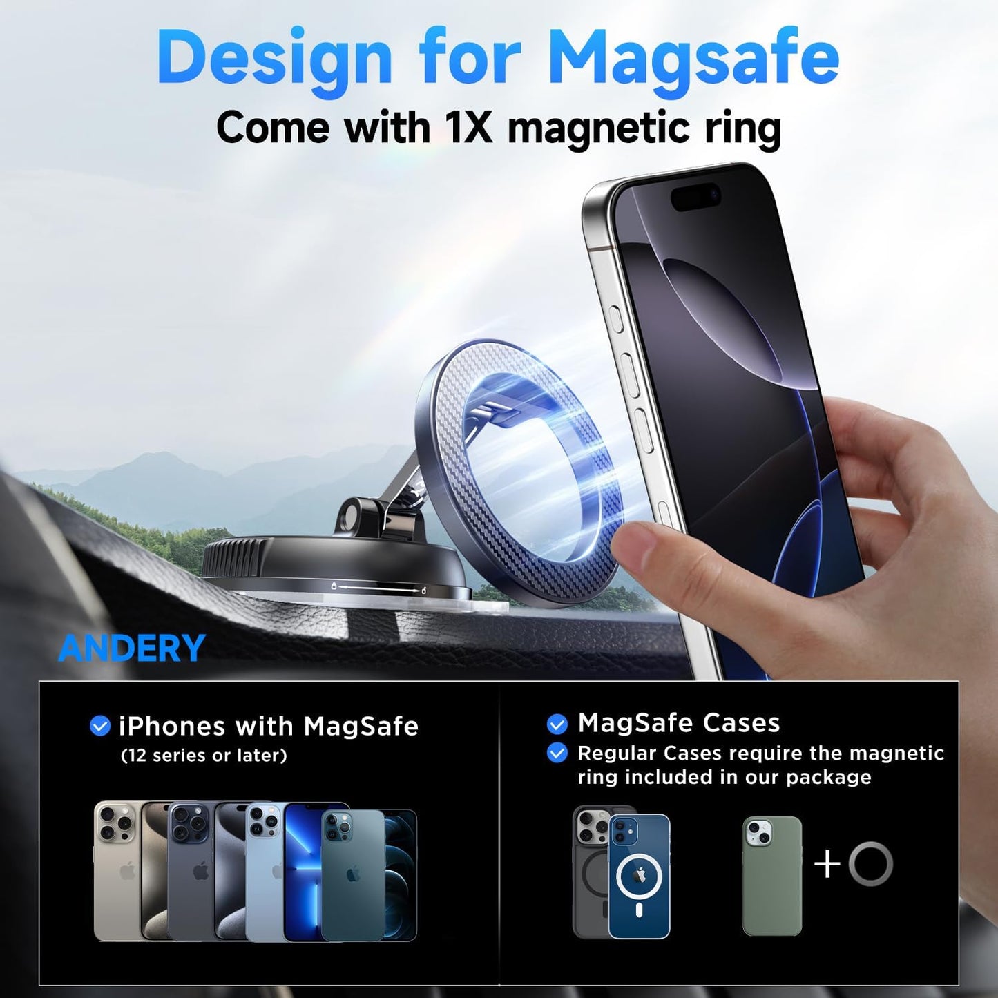 EliteGrip™ Ultra-Suction MagSafe Mount: The 78lb Death-Grip for Your Drive.